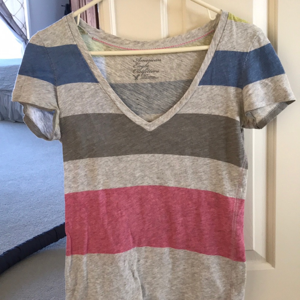 American Eagle Color Block Tee